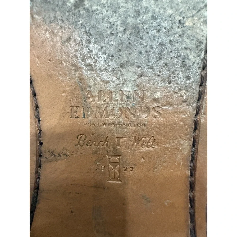 ALLEN EDMONDS Port Washington Black‎ Dress Shoes Mens 13 D bench welt